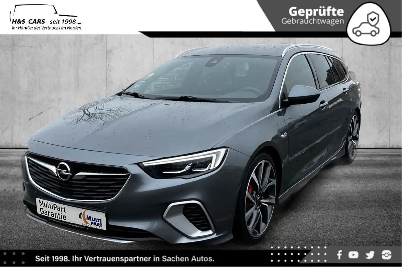 Opel Insignia ST GSi 4x4 RECARO MASSAGE SITZLÜFT TOTW Gris - 2