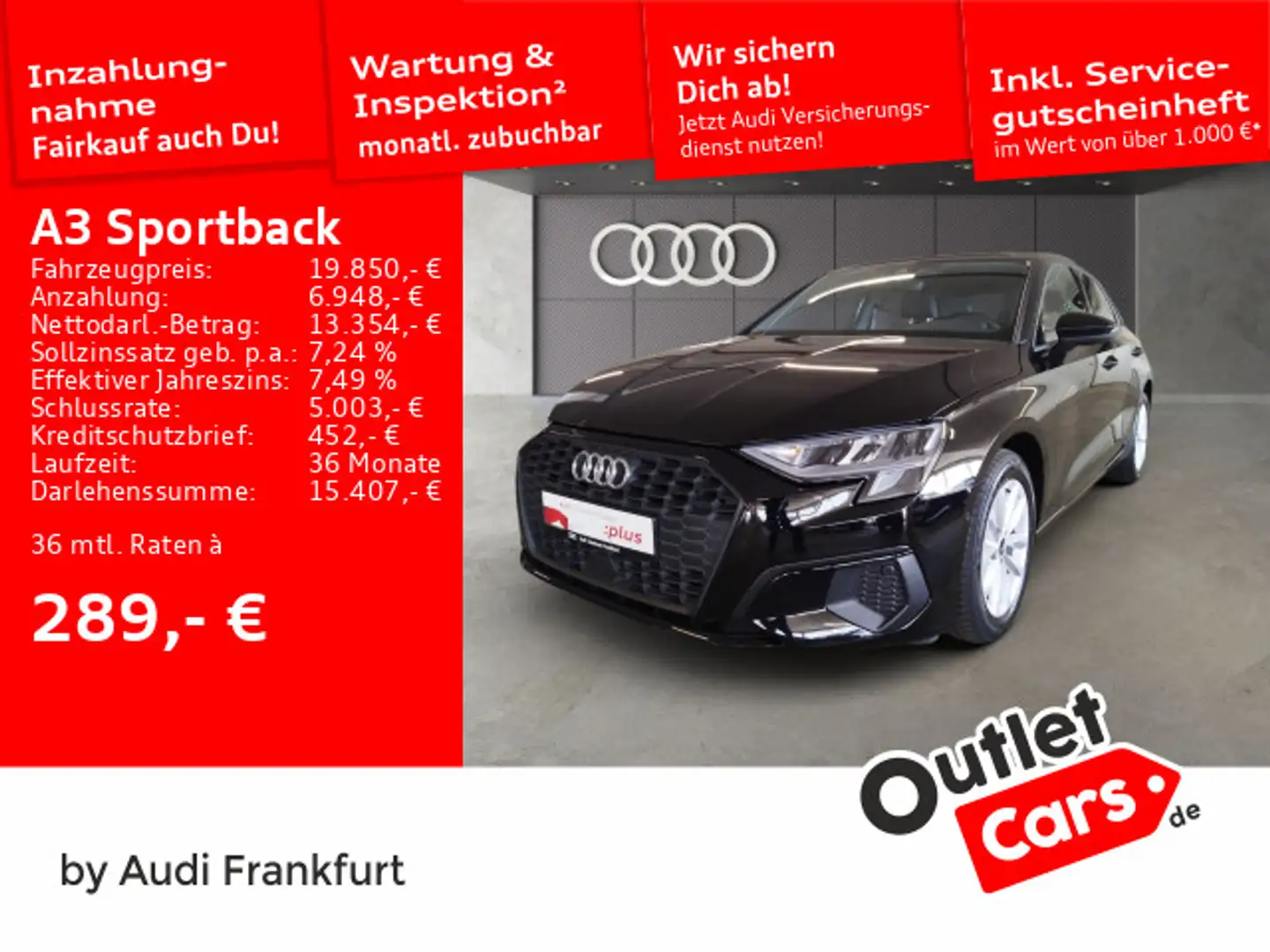 Audi A3 30 TFSI S tronic LED VC DAB Nero - 1