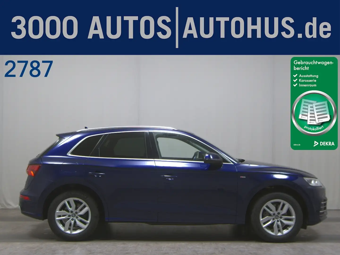 Audi Q5 2.0 35 TDI (M-H) AHK HUD Navi Pano LED Leder Blue - 1