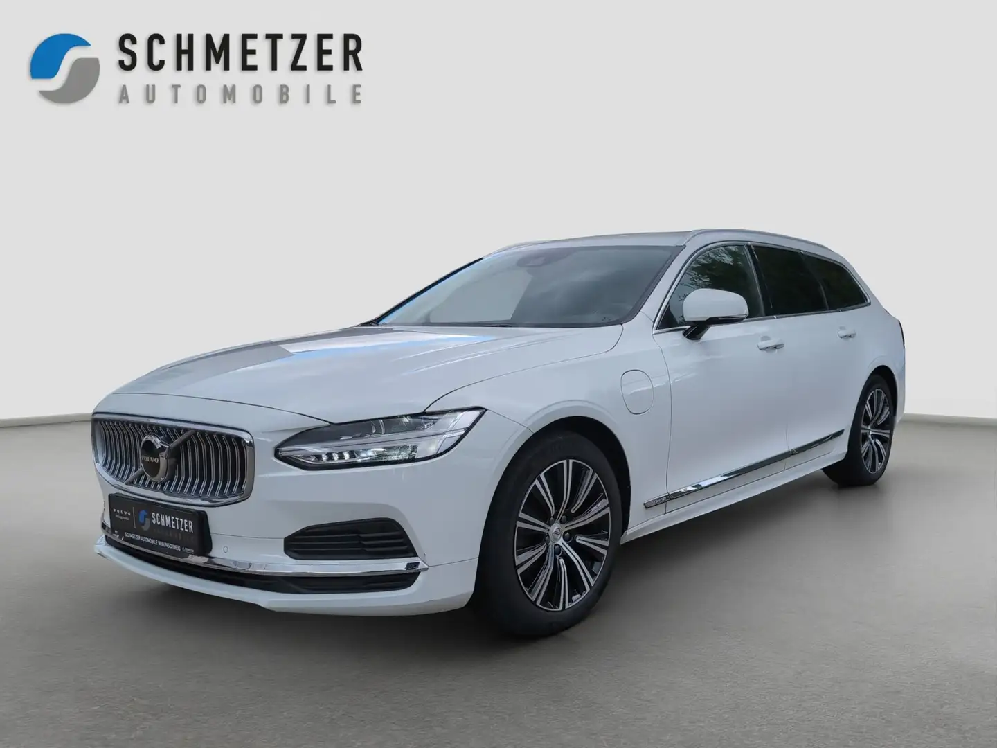 Volvo V90 +T6+AWDTwinEngine+AHKsemi+Stand,-Lenkradhzg++ Weiß - 1