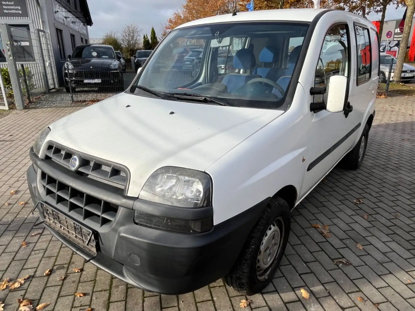 Fiat Doblo Doblò 1.9 JTD SX Kasten Panorama 1.Hand Blanc - 1