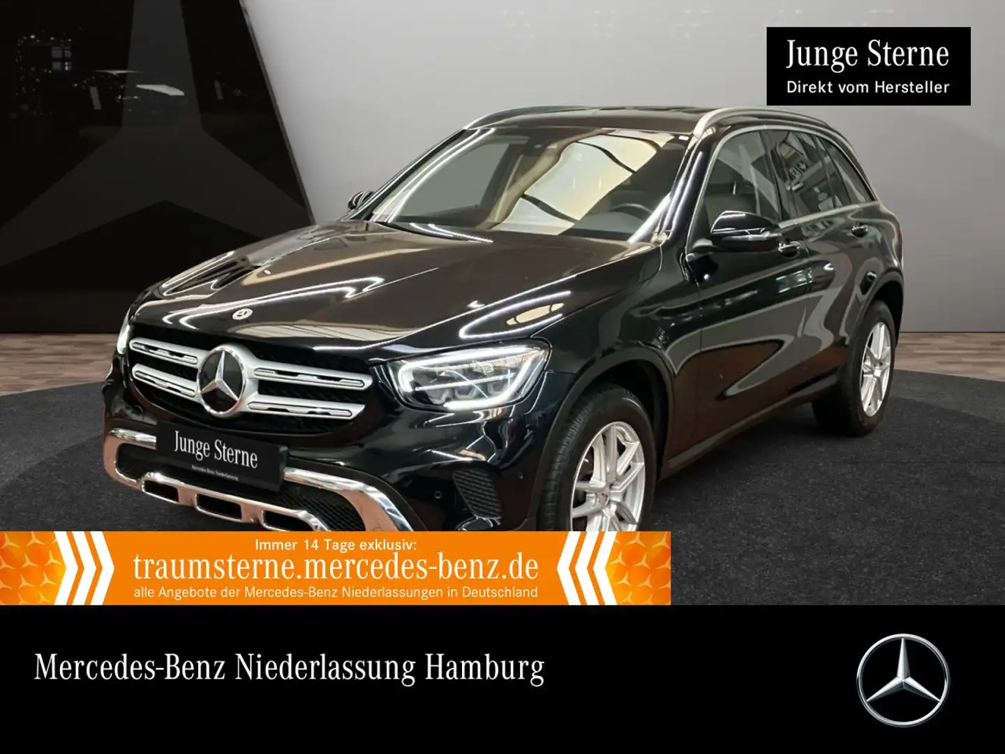 Mercedes-Benz GLC 300 e 4M AHK+LED+KAMERA+SPUR+TOTW+KEYLESS+9G Schwarz - 1