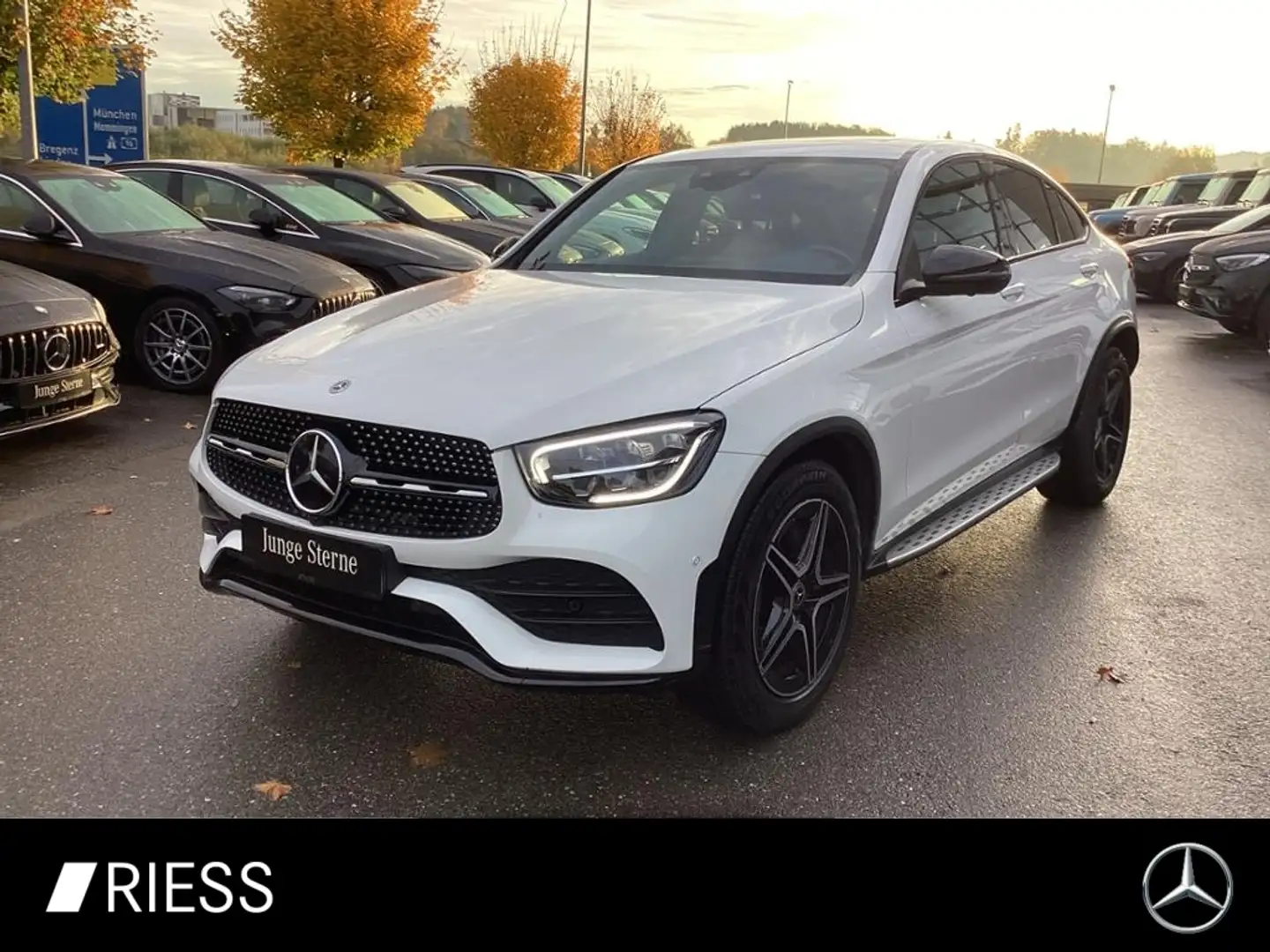Mercedes-Benz GLC 220 d 4M Coupé AMG AHK Standhz. Fahrassist. Weiß - 1