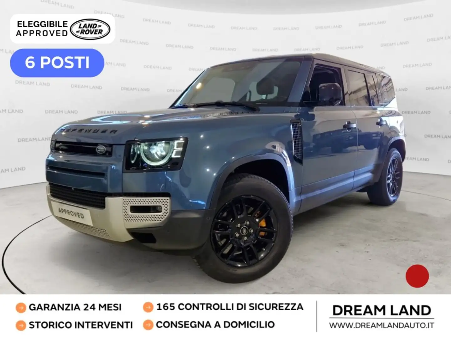 Land Rover Defender 110 3.0D I6 250 CV AWD Auto 6 POSTI Bleu - 1