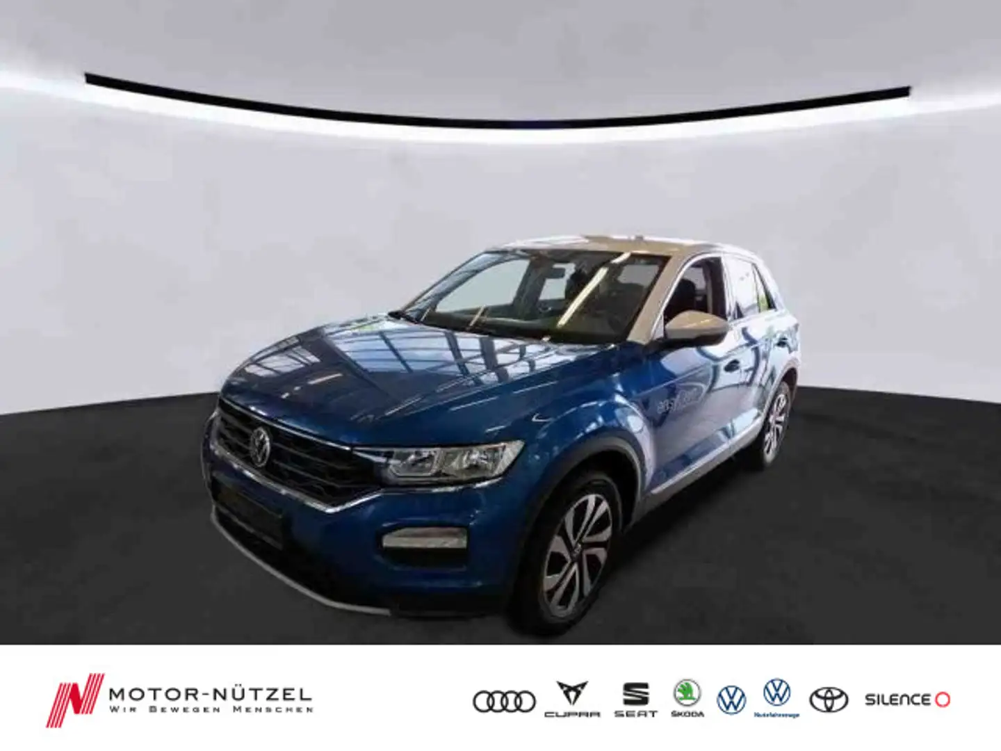 Volkswagen T-Roc 1.0 TSI ACTIVE NAVI+APP+DAB+SHZ+2xPDC+AHK Blau - 1