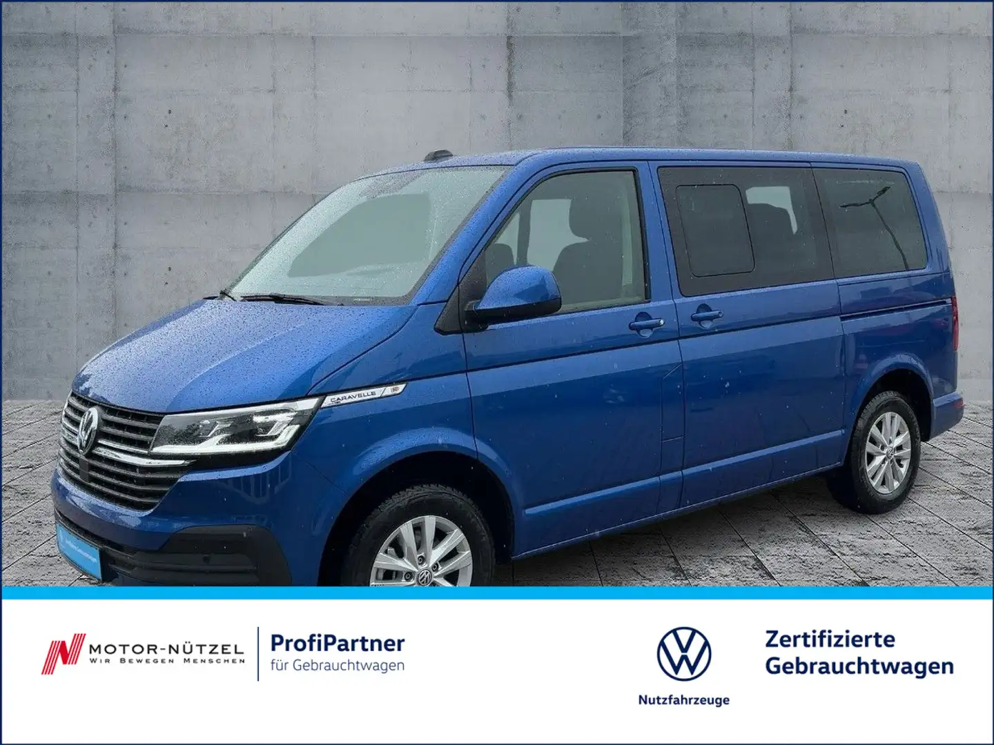 Volkswagen T6.1 Caravelle 2.0TDI 3JG+LED+NAV+ACC+SHZ+MFL+AHK Blauw - 1