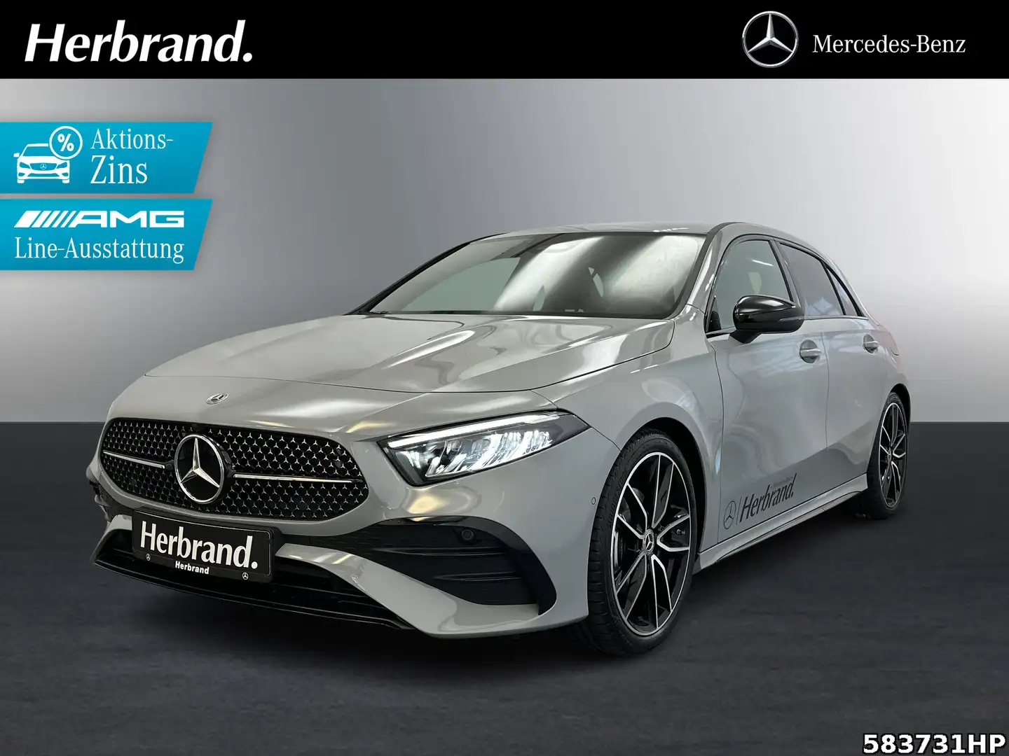 Mercedes-Benz A 200 d Kompaktlimousine +AMG-LINE+TOTWINKEL+ Grau - 1
