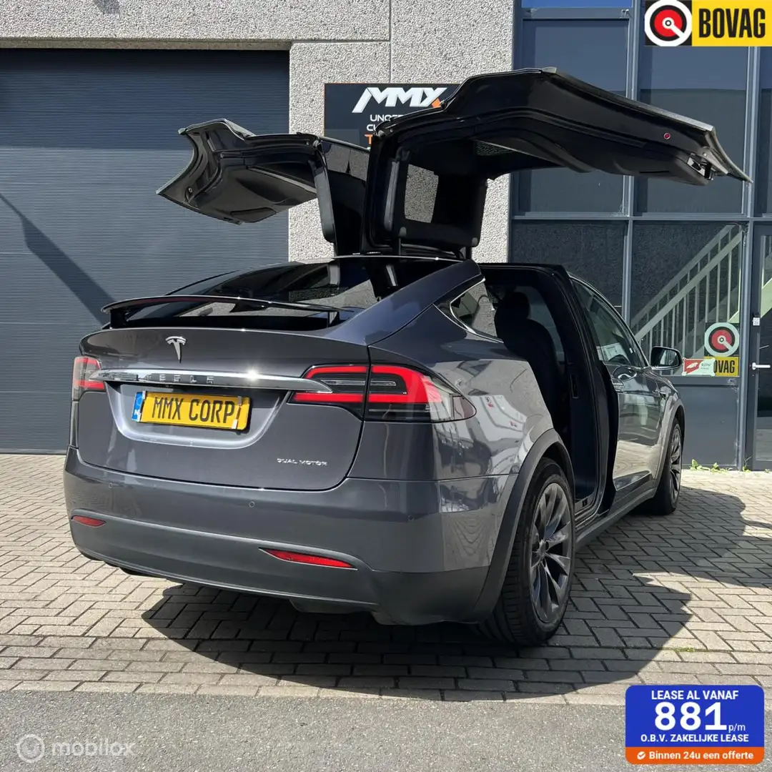 Tesla Model X LONG RANGE PLUS Grijs Trekhaak 6 Zitplaatsen Szürke - 1