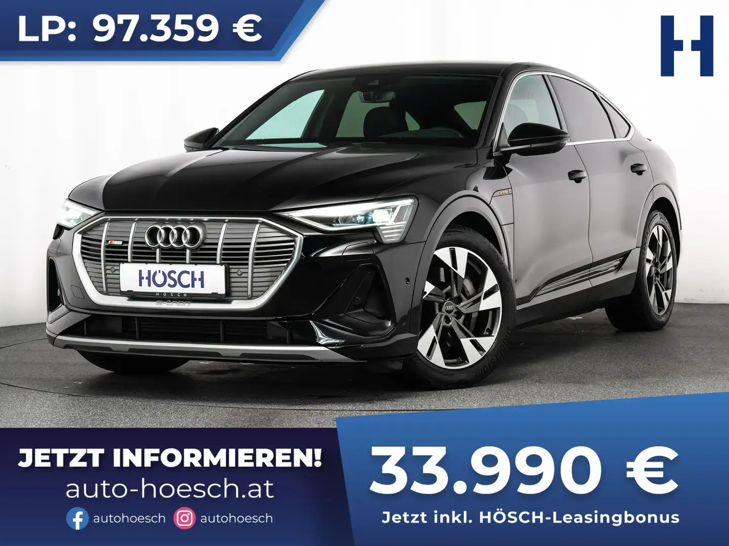 Audi e-tron 55 SB quattro 2x S-LINE KAMERA ASSISTENZ PRIVACY Schwarz - 1