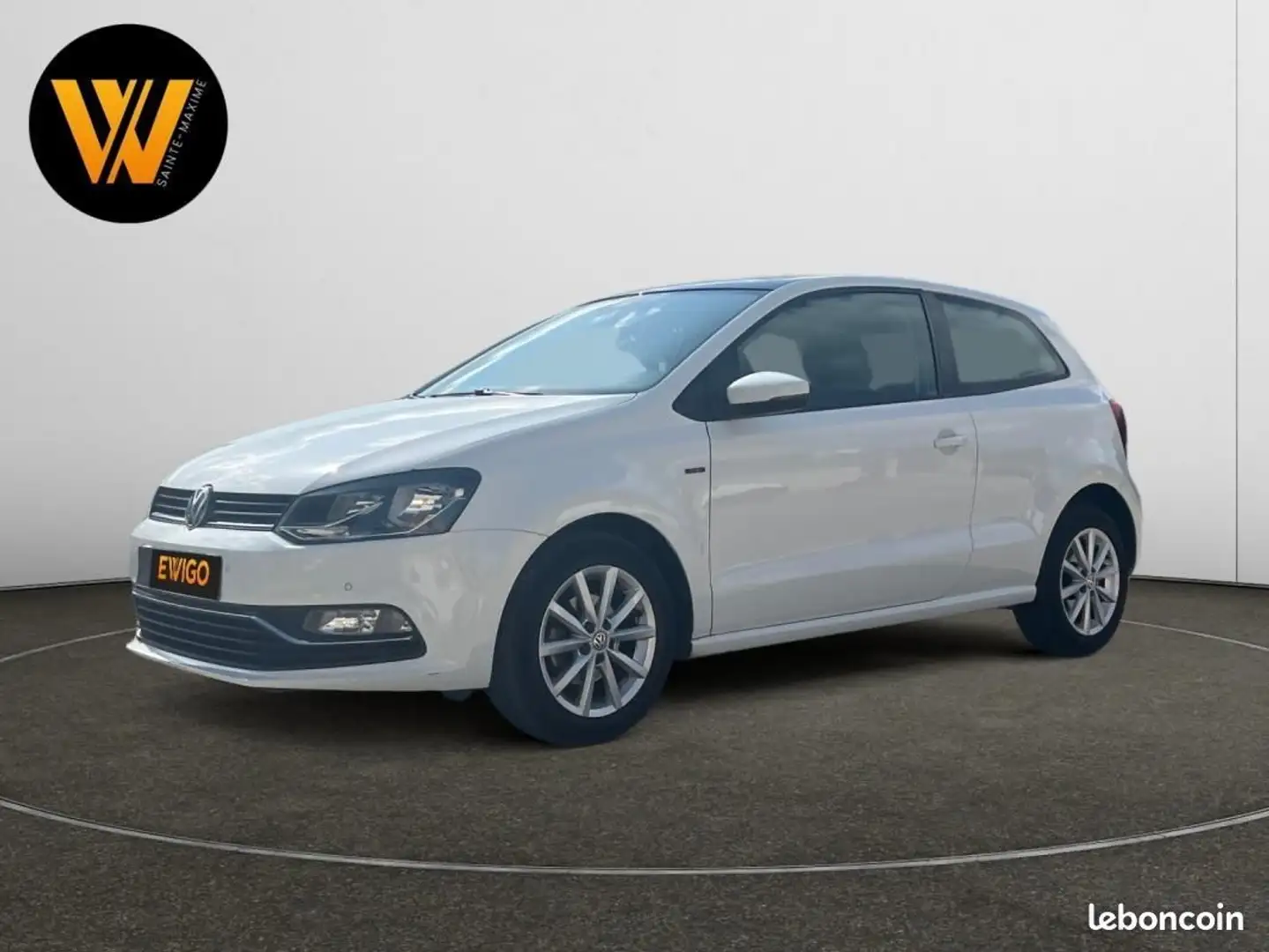 Volkswagen Polo 1.2 TSI 90 BLUEMOTION LOUNGE 1ERE MAIN TOIT OUVRAN Blanc - 2