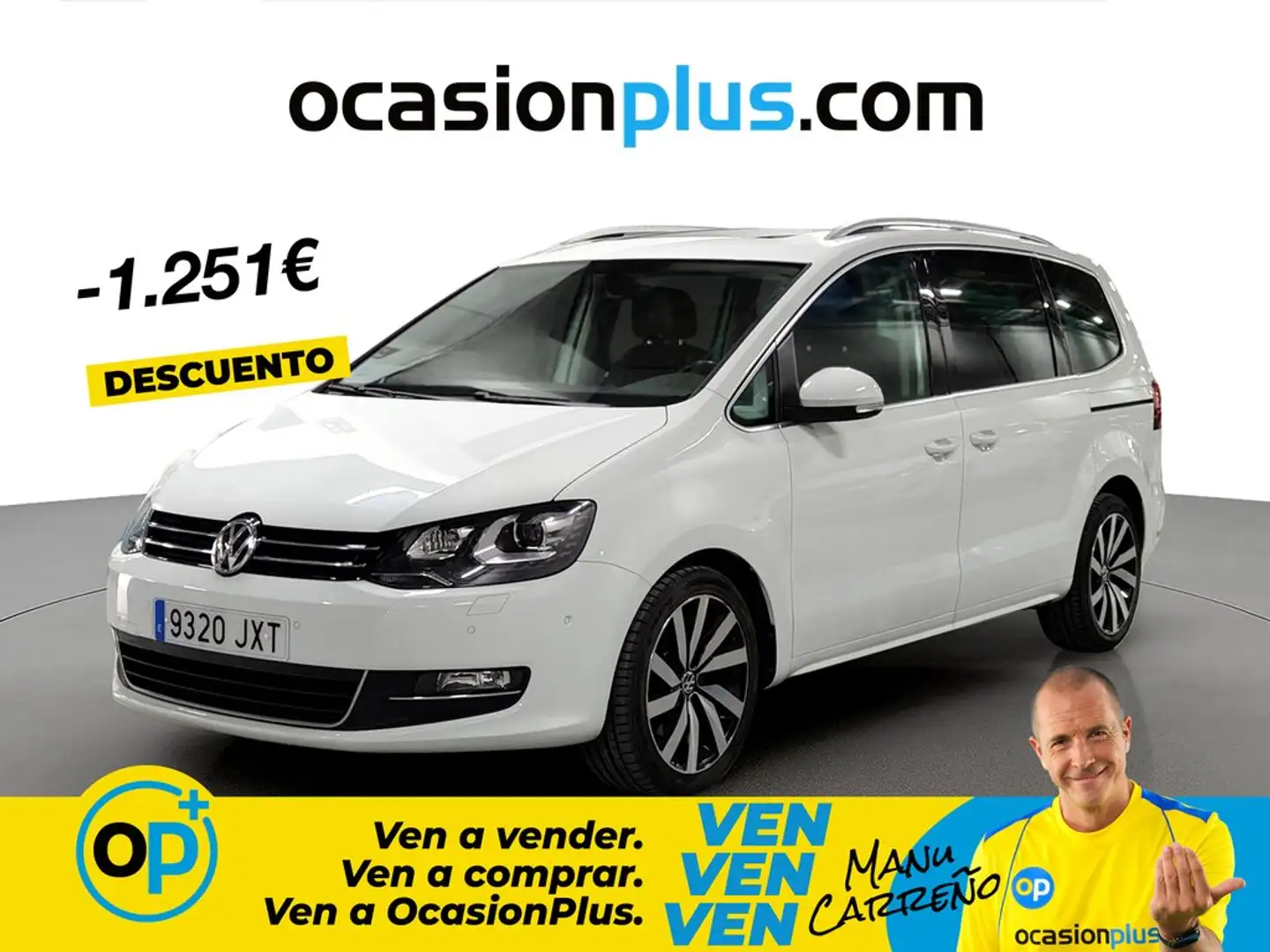Volkswagen Sharan 2.0TDI Sport 110kW Blanco - 1