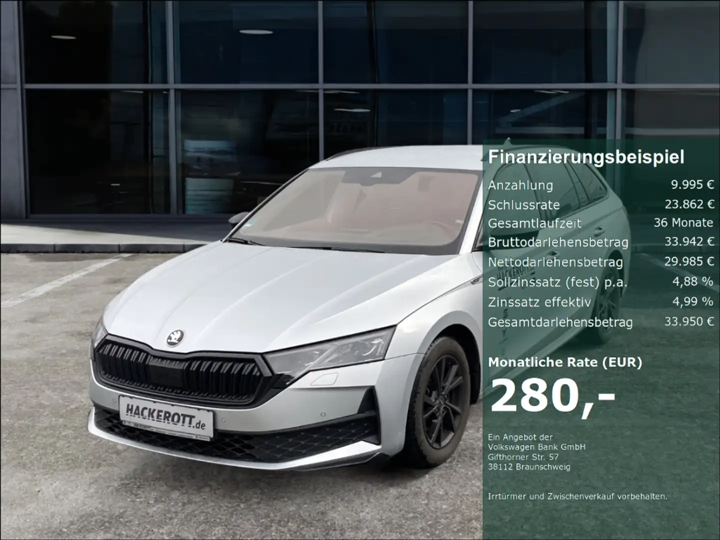 Skoda Octavia C. Sportline 2.0 TDI DSG HeadUp bhz.WSS AHK Silber - 1