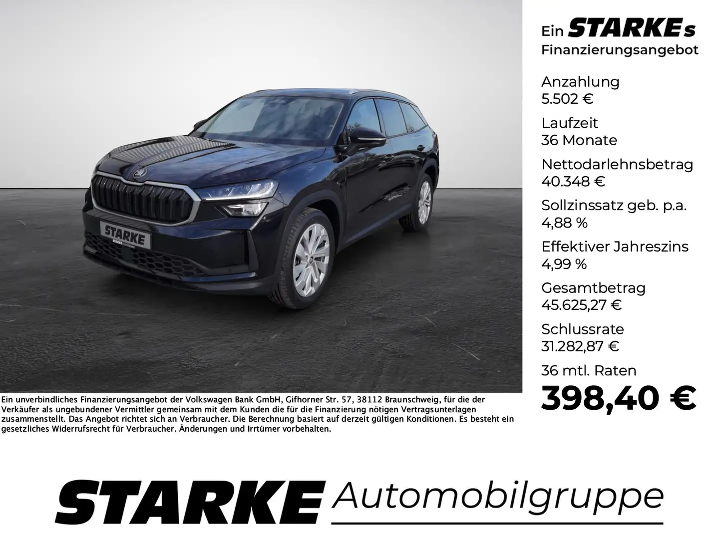 Skoda Kodiaq 2.0 TDI DSG 4x4 Selection Schwarz - 1