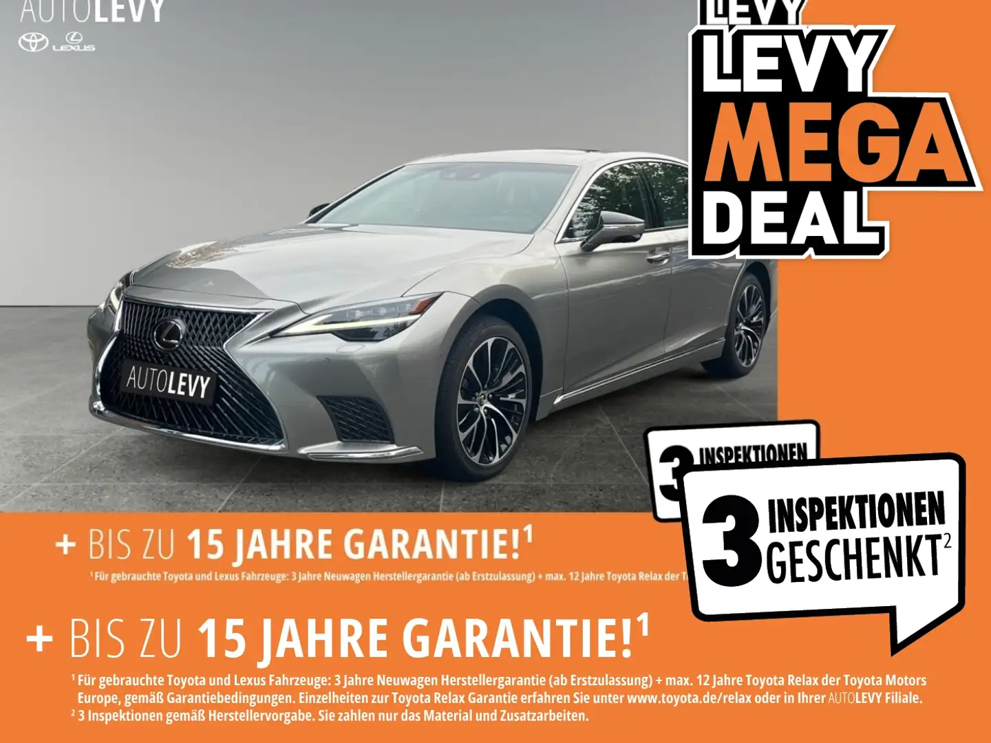 Lexus LS 500 h Luxury Line *HUD*MASSAGE*360°*AWD* Argintiu - 1