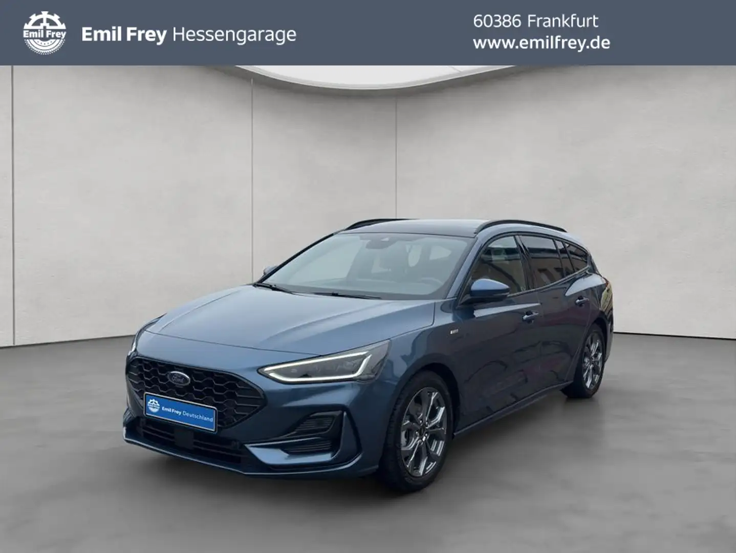 Ford Focus Turnier 1.0 EcoBoost Hybrid Aut. ST-LINE Blau - 1
