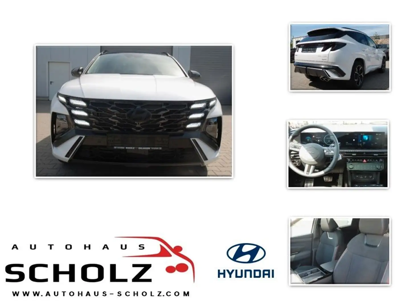 Hyundai TUCSON 1.6 T Hyb N Line 4WD Sitz Assist Pano Weiß - 1