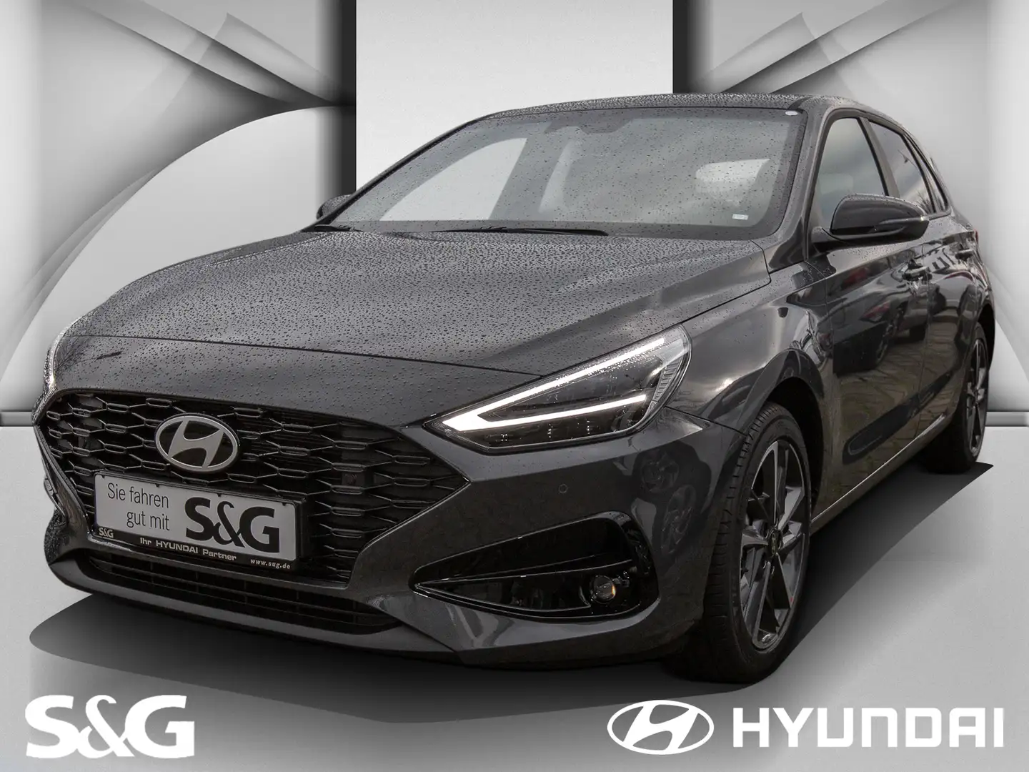 Hyundai i30 DSG+Navi+LED+FSE+Shz+sofort verfügbar Gris - 1