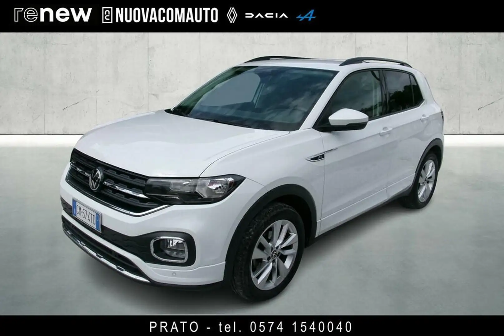 Volkswagen T-Cross 1.0 tsi Sport 95cv Blanc - 1