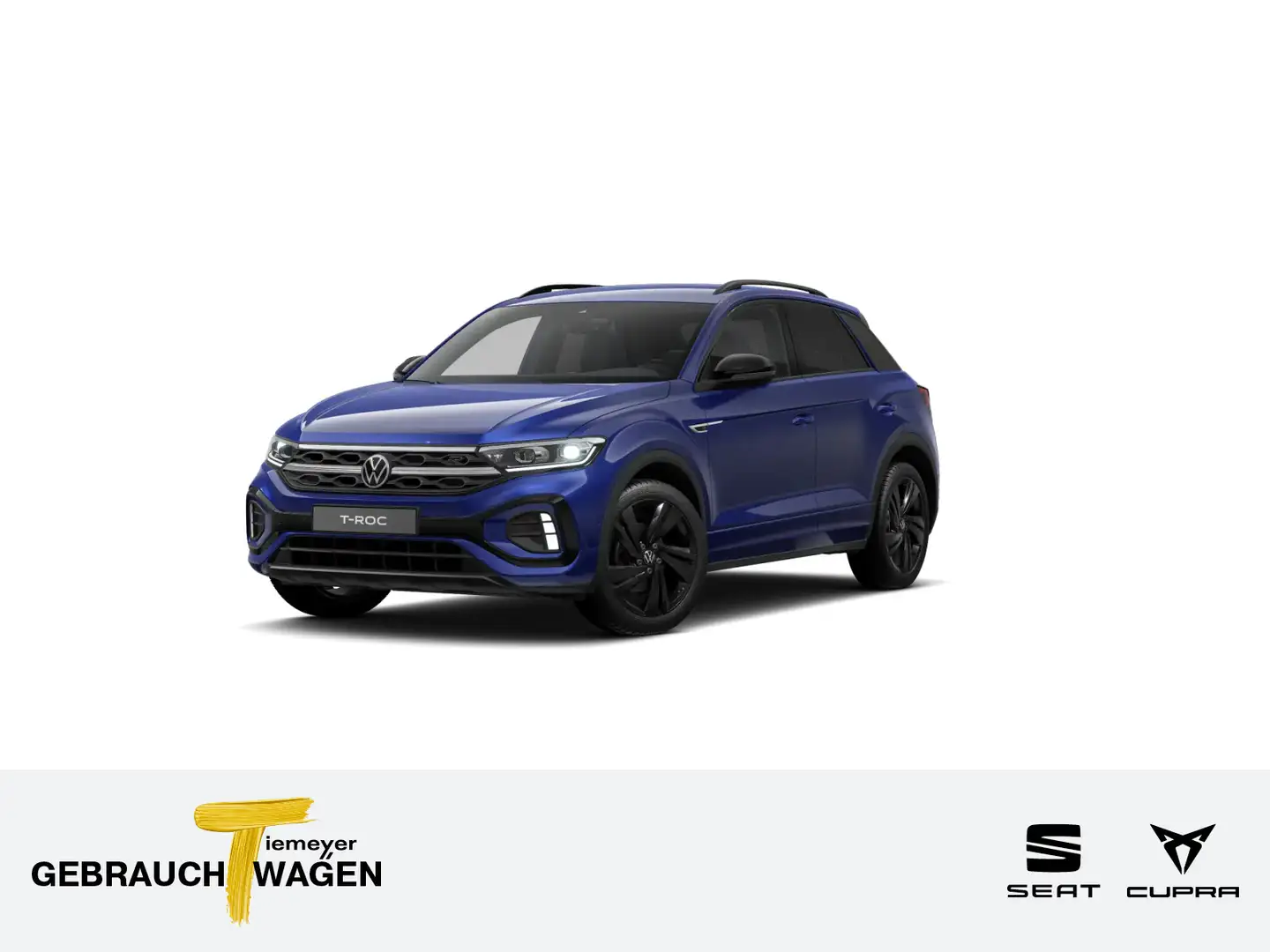 Volkswagen T-Roc 1.5 TSI R-LINE BLACK LM18 LED NAVI IQ.DRIV Blau - 1