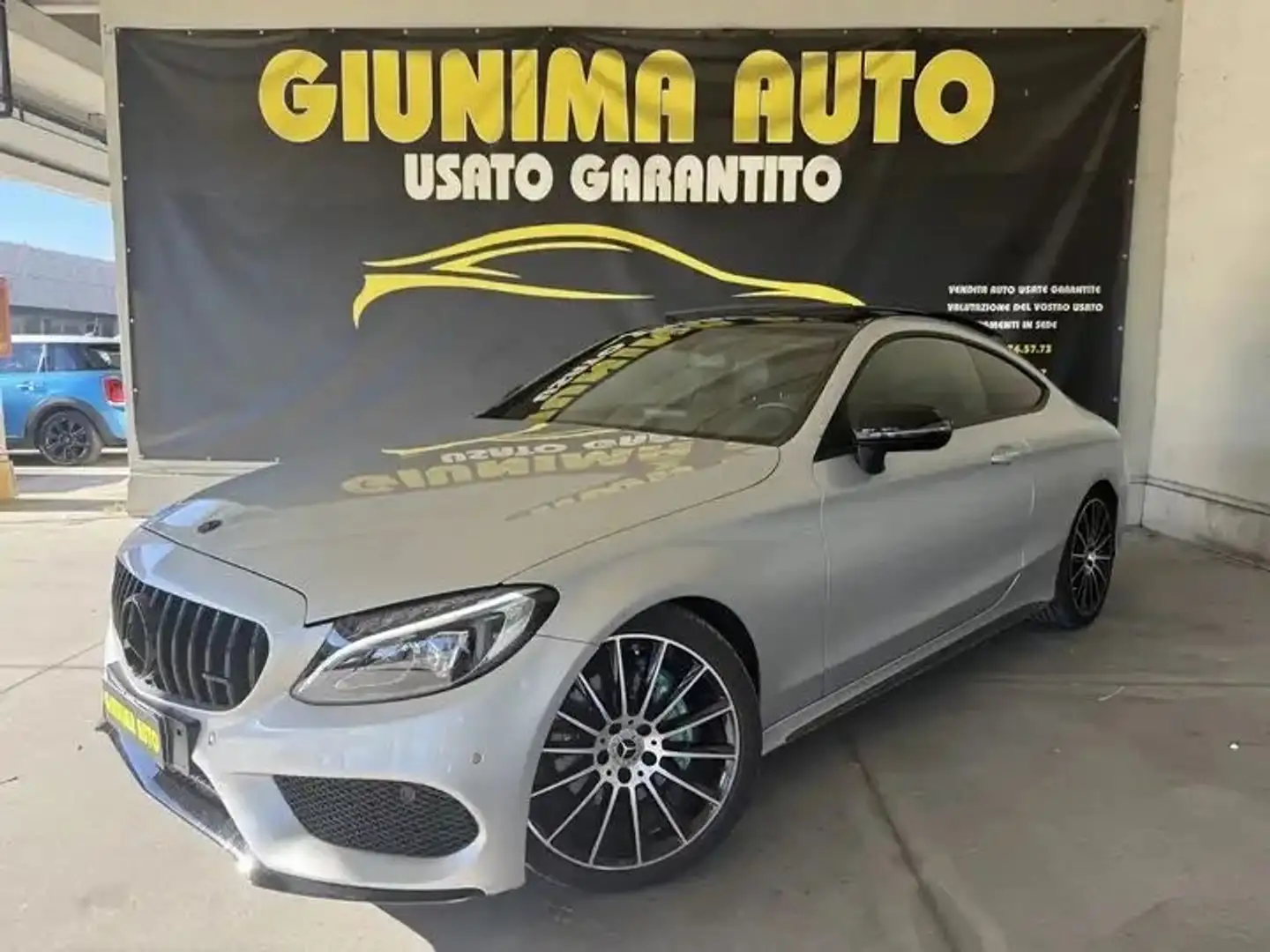 Mercedes-Benz C 180 TETTO APRIBILE Coupe Premium Plus auto Grau - 1