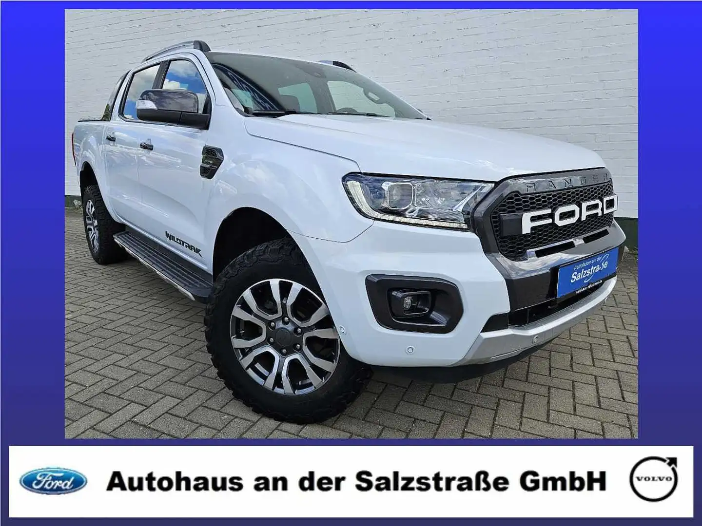 Ford Ranger Wildtrak*LED*ACC*AHK*e-Rollo*Navi* Blanc - 1