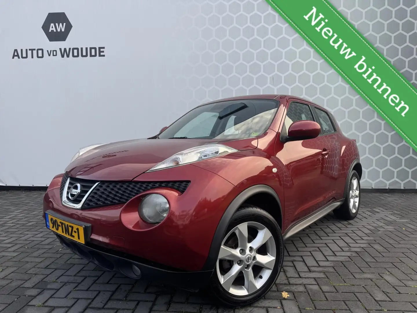Nissan Juke 1.6 Visia Airco Cruise control 2012 Rood - 1