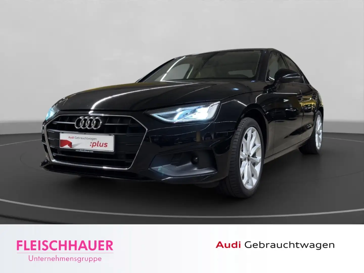 Audi A4 Limousine 35 TDI LED+NAVI+LEDER+SHZ+PDC V&H+DAB+BU Schwarz - 1