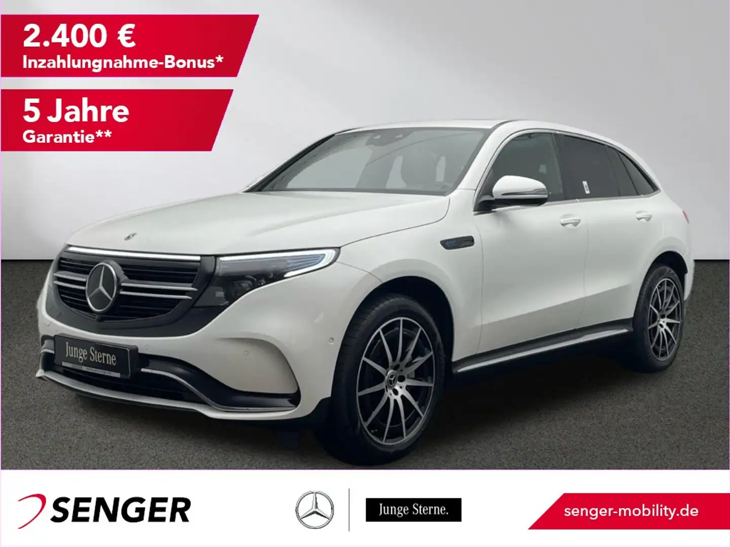 Mercedes-Benz EQC 400 4M AMG Multibeam Schiebedach Burmester Bianco - 1
