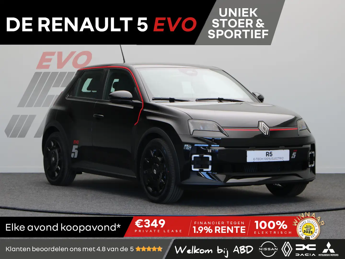 Renault R 5 EVO Urban Range 120pk 40 kWh | Exclusief bij ABD | Negro - 1