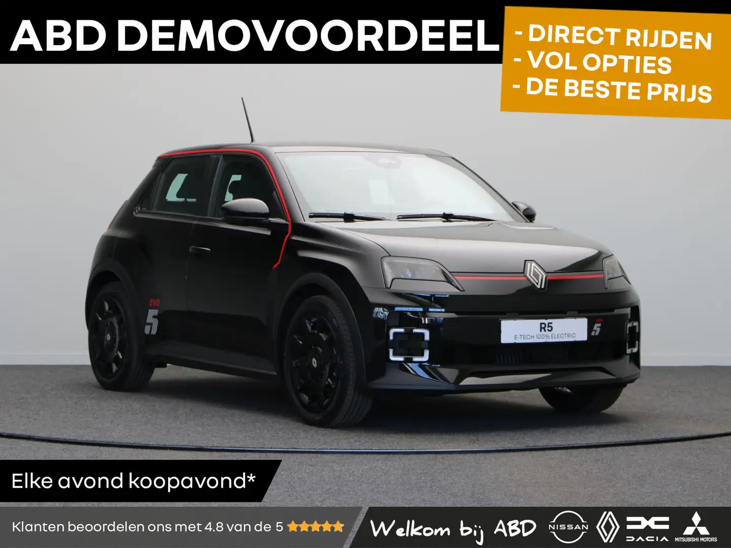 Renault R 5 EVO Urban Range 120pk 40 kWh | Exclusief bij ABD | Zwart - 1
