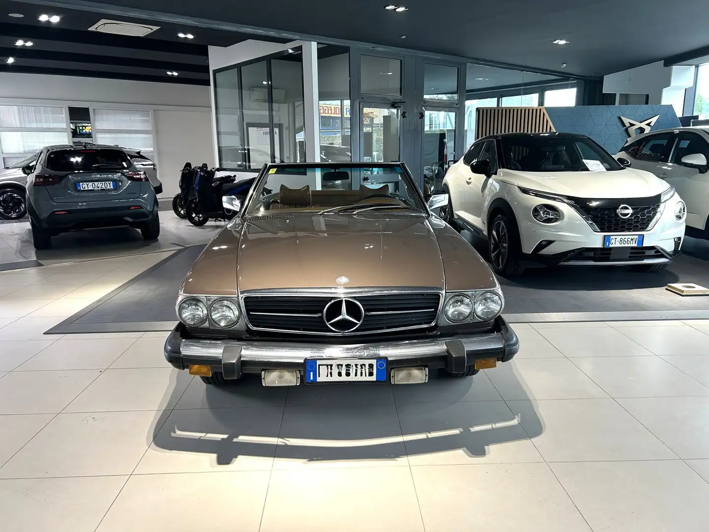 Mercedes-Benz SL 450 Mercedes 450 SL Cabrio con Hard Top Brons - 2