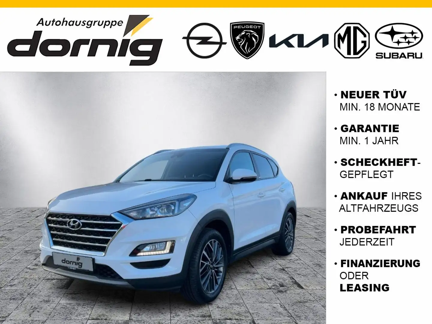 Hyundai TUCSON Advantage, AHK,SHZ, Kamera Weiß - 1