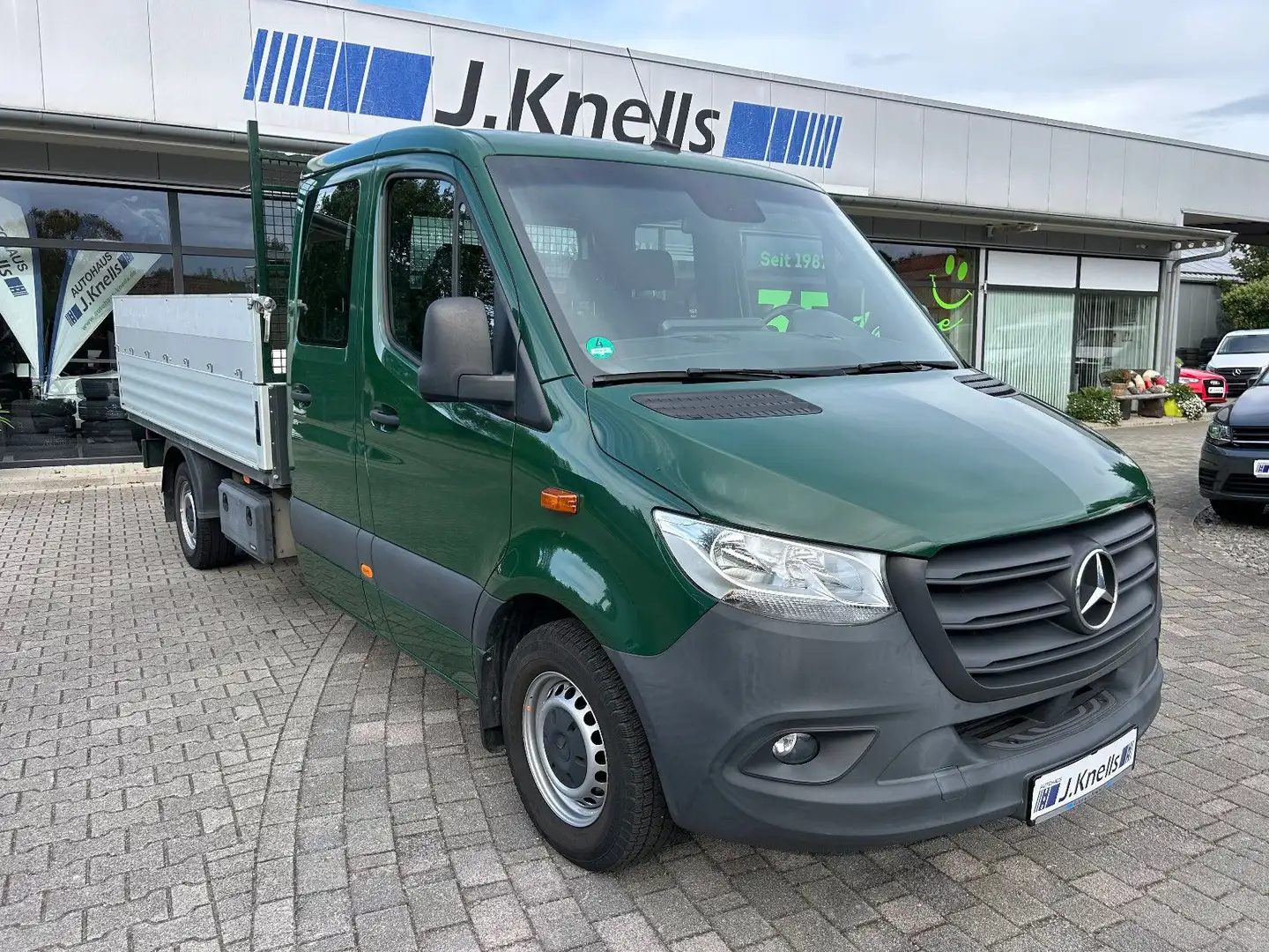 Mercedes-Benz Sprinter Pritsche DoKa 317 L3/3,5T/AHK/KLIMA Grün - 1