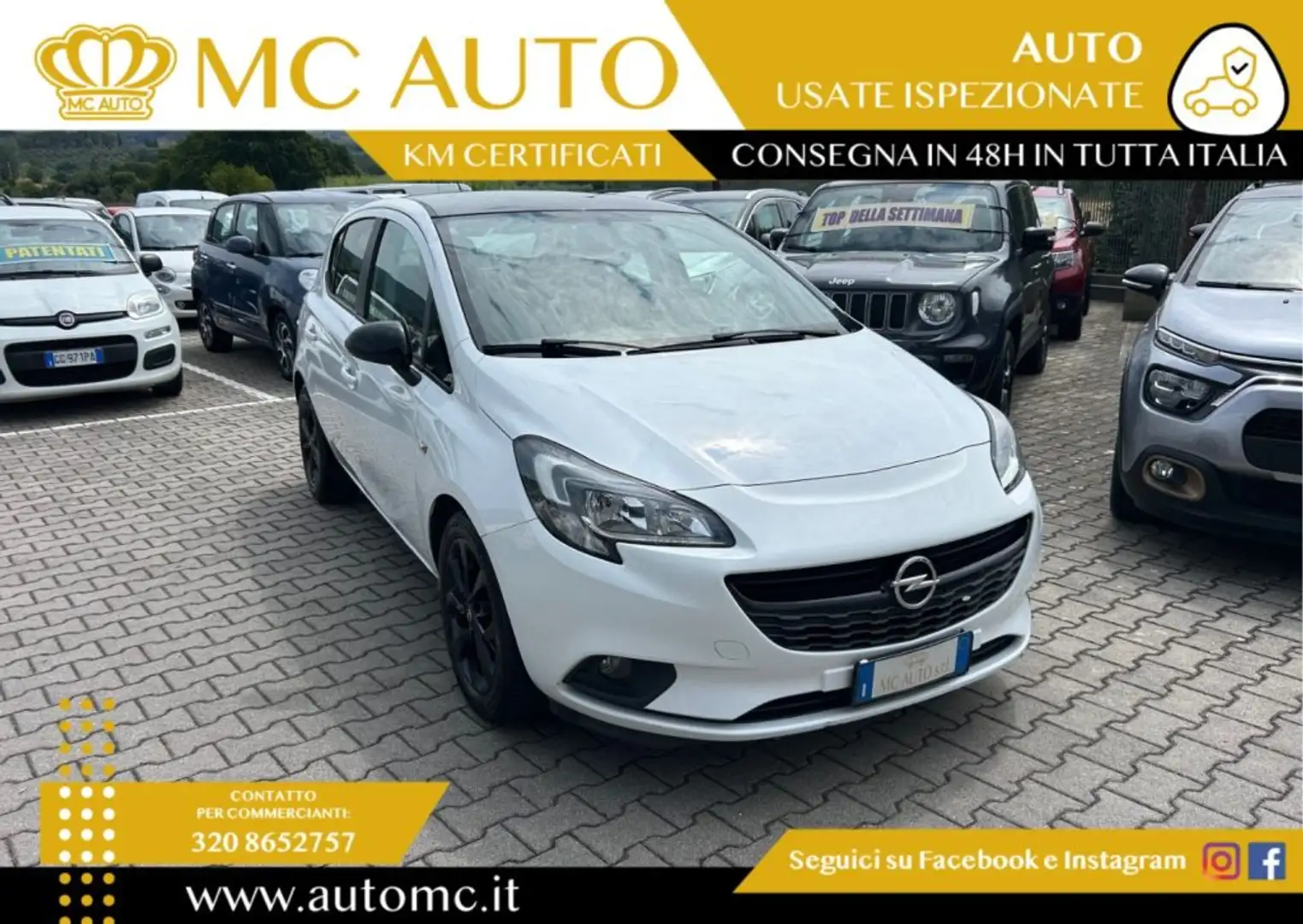 Opel Corsa 1.4 90CV GPL Tech 5 porte b-Color Bianco - 1