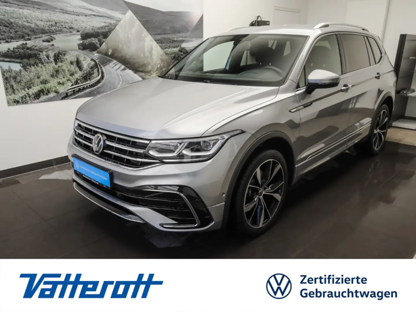 Volkswagen Tiguan Allspace 2.0 TDI DSG 4M R line  AHK HuD Kamera Silber - 1