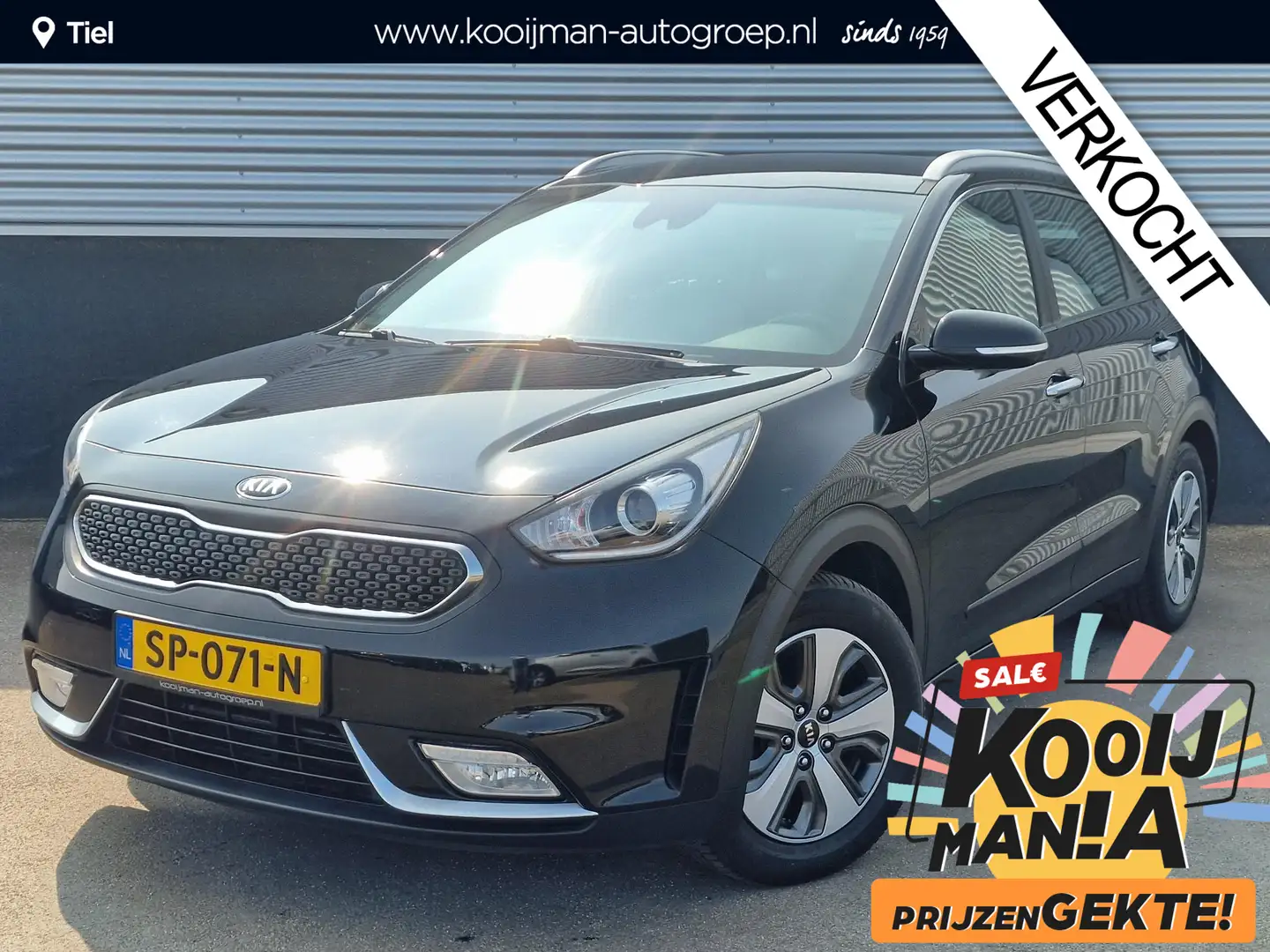 Kia Niro 1.6 GDi Hybrid DynamicLine Trekhaak, 1e eigenaar, Nero - 1