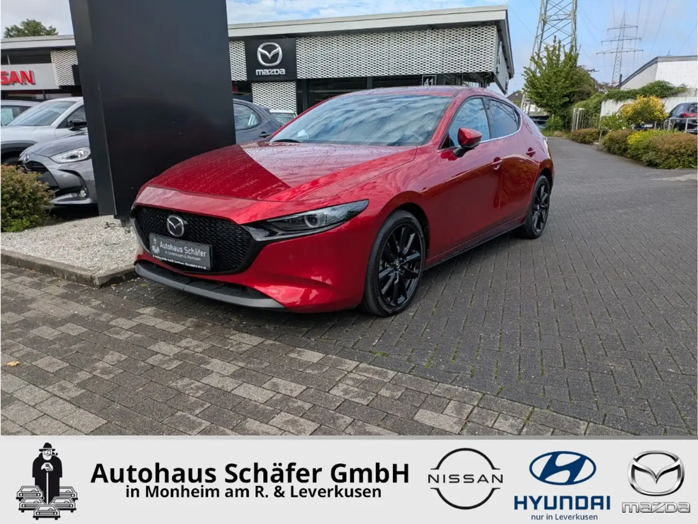 Mazda 3 Selection HUD Navi Bose 360 Kamera LenkradHZG LED Rouge - 1