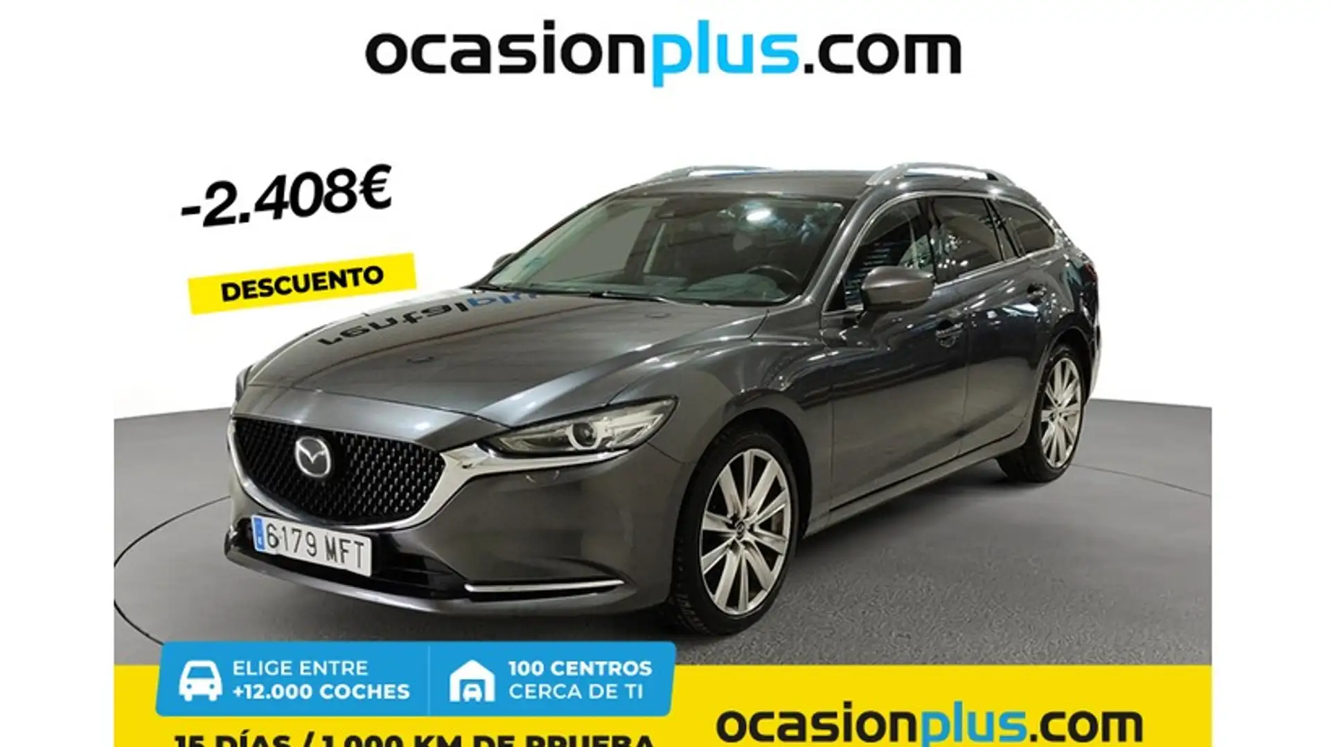 Mazda 6 Wagon 2.0 Skyactiv-G Exclusive-Line 165 Gris - 1