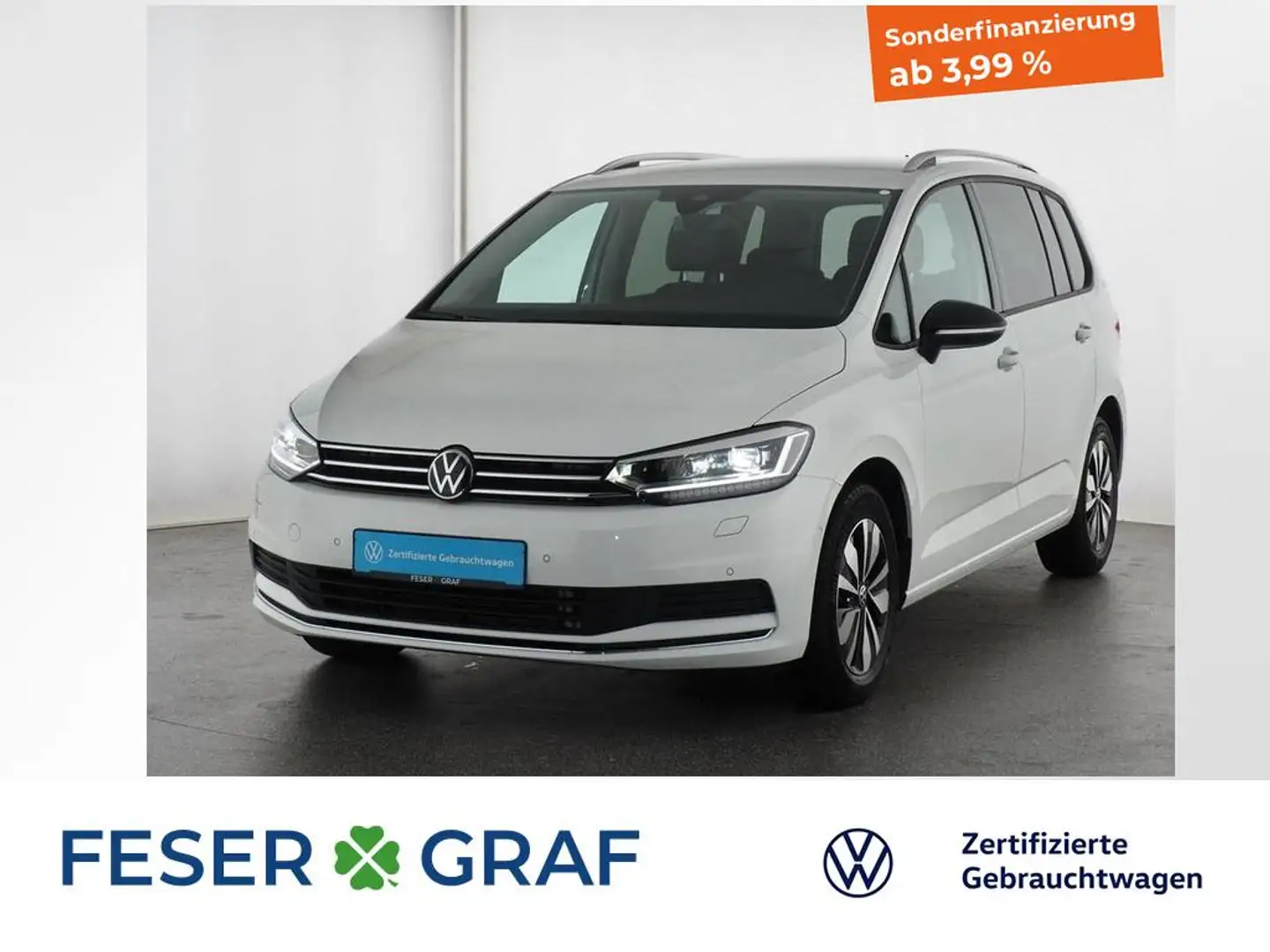 Volkswagen Touran 2.0 TDI Comfortline 7Sitze AHK IQ.LIGHT Weiß - 1