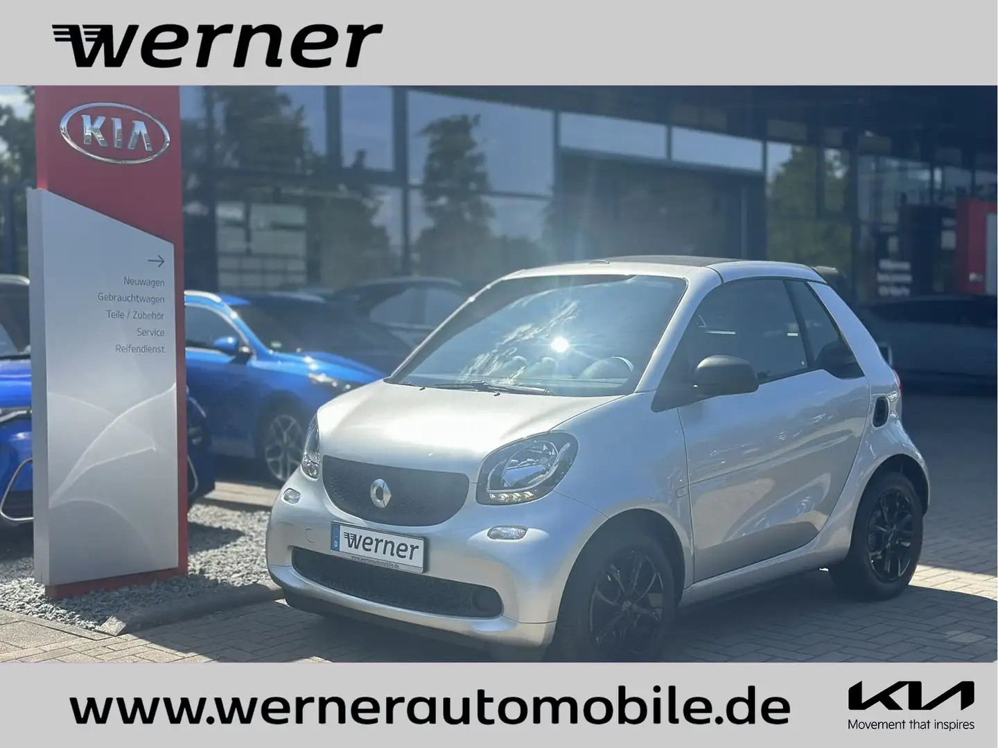 smart forTwo fortwo cabrio 52 kW Cool, Audio, Komfort-Paket srebrna - 1
