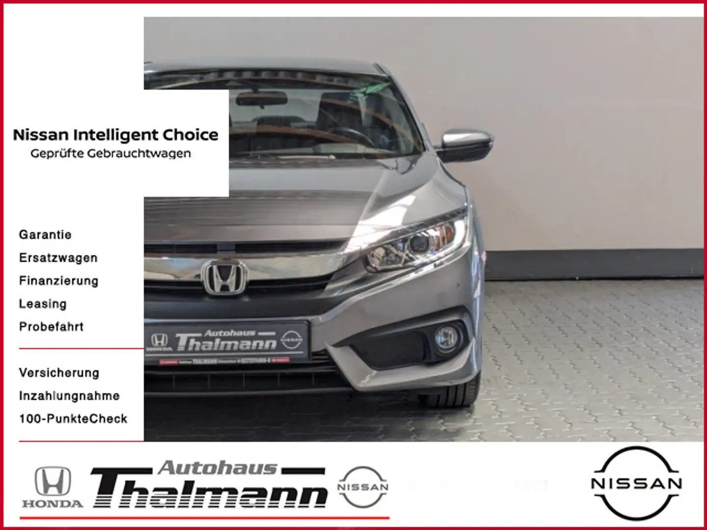 Honda Civic Limousine 1.5i-VTEC T Elegance Grau - 1