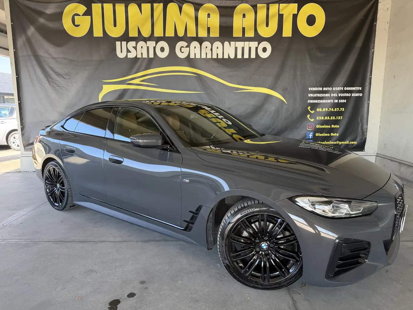 BMW 420 420d Gran Coupe mhev 48V Msport auto Grigio - 2