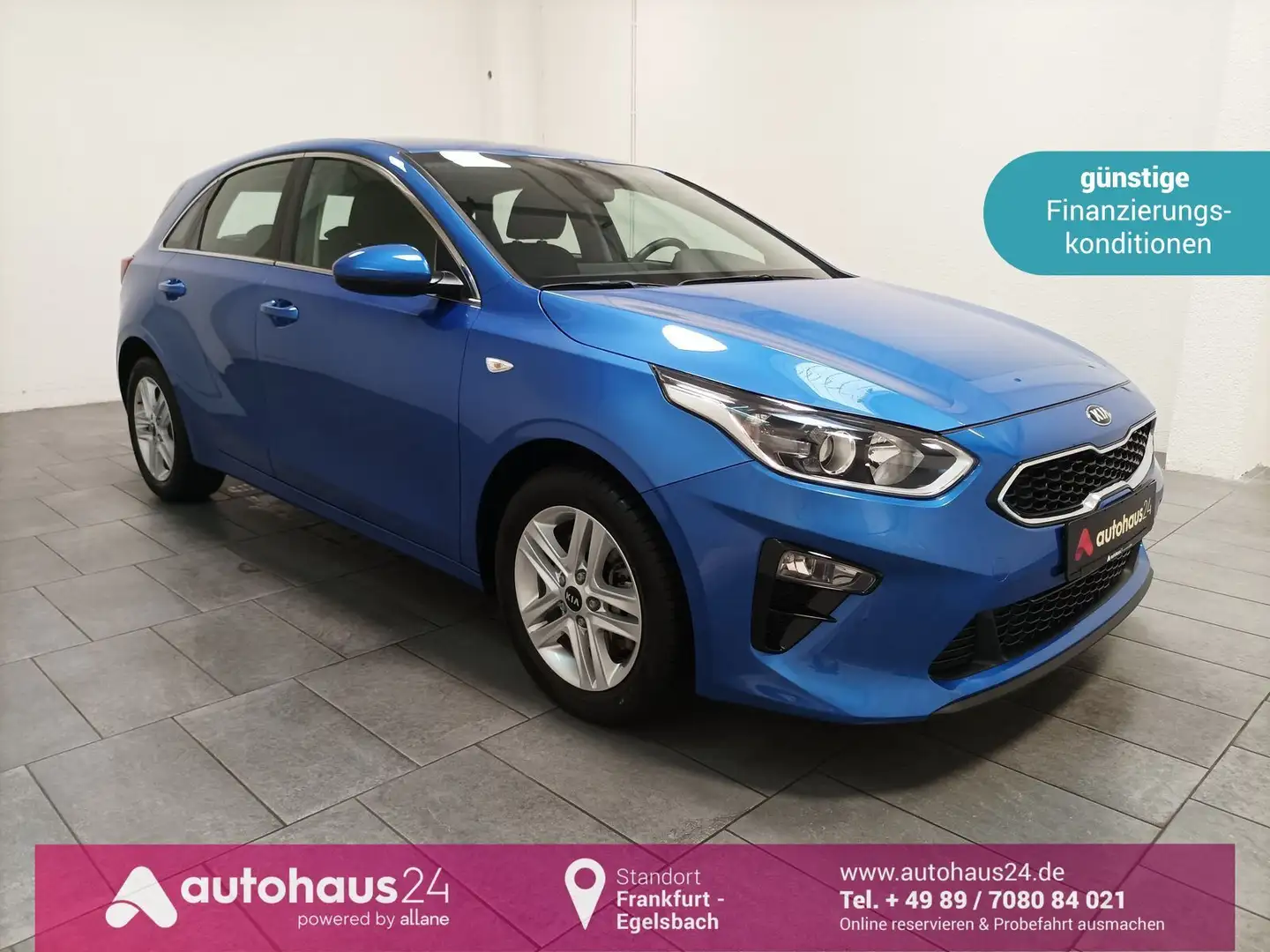 Kia Ceed / cee'd Ceed 1.4 TGDI Vision Navi|CAM|Lenkr & Sitzhzg. Blau - 1