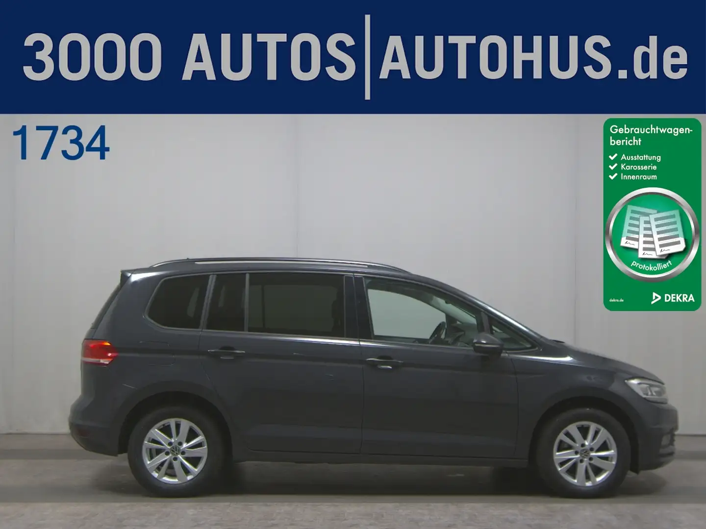 Volkswagen Touran 2.0 TDI Comf. Navi LED AHK DYNAUDIO StHzg Grau - 1
