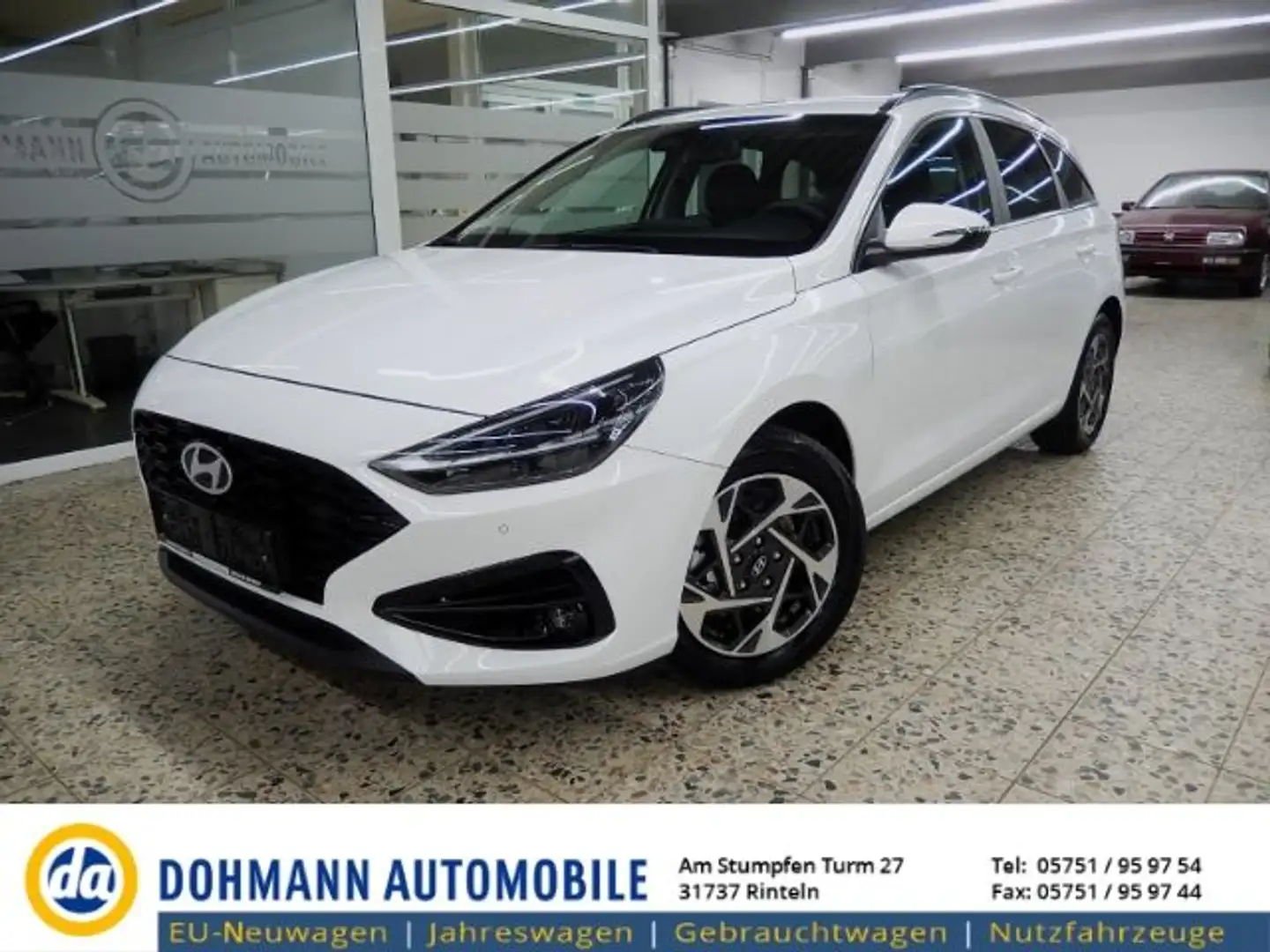 Hyundai i30 1.5 Style/LED/Navi/Cam/Sitzhzg/5J.Gar/Keyles Weiß - 1