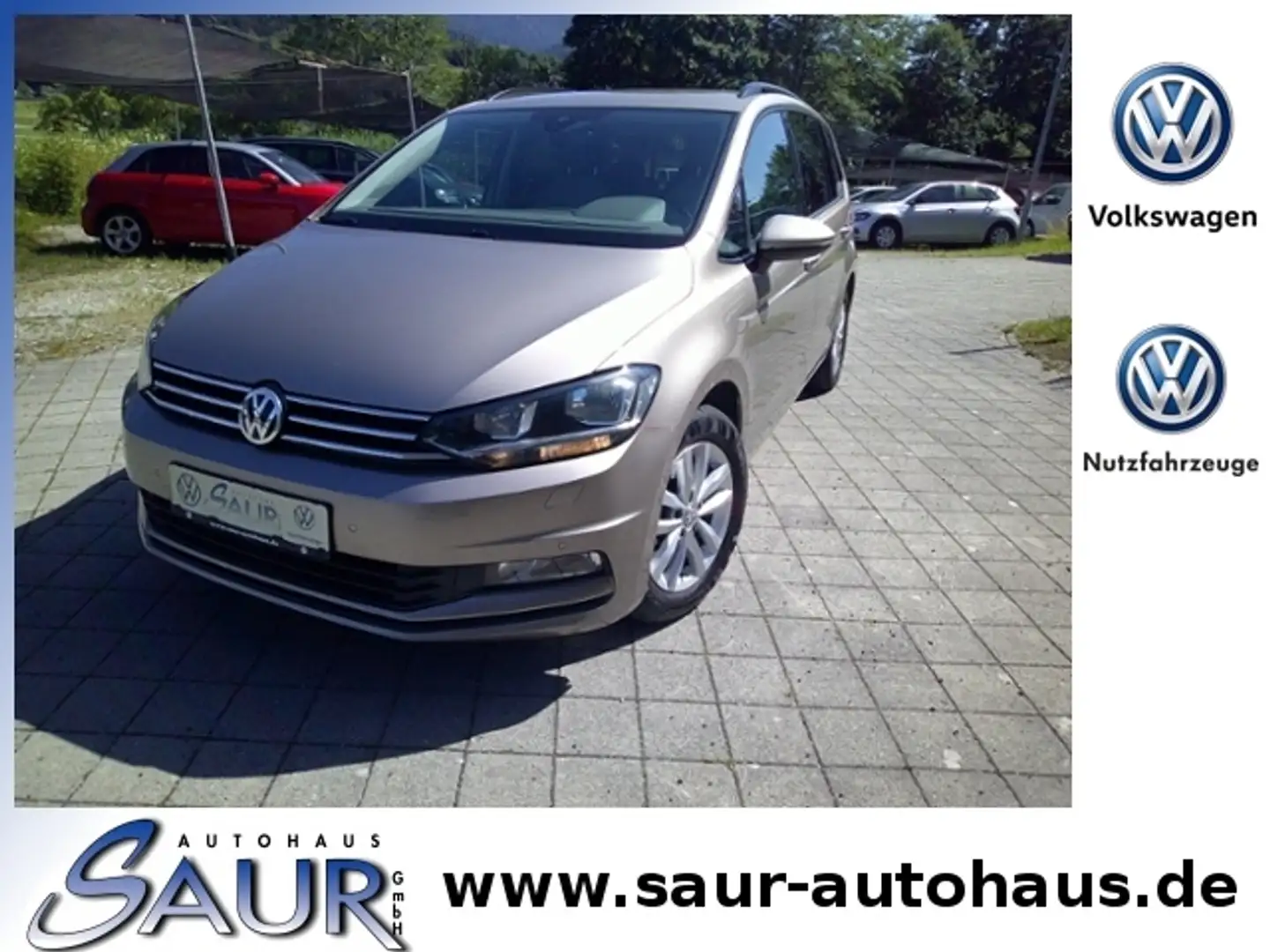 Volkswagen Touran 1.6 TDI Comfortline*AHK*7-Sitzer*PDC*SHZ*ACC*Navi Beige - 1