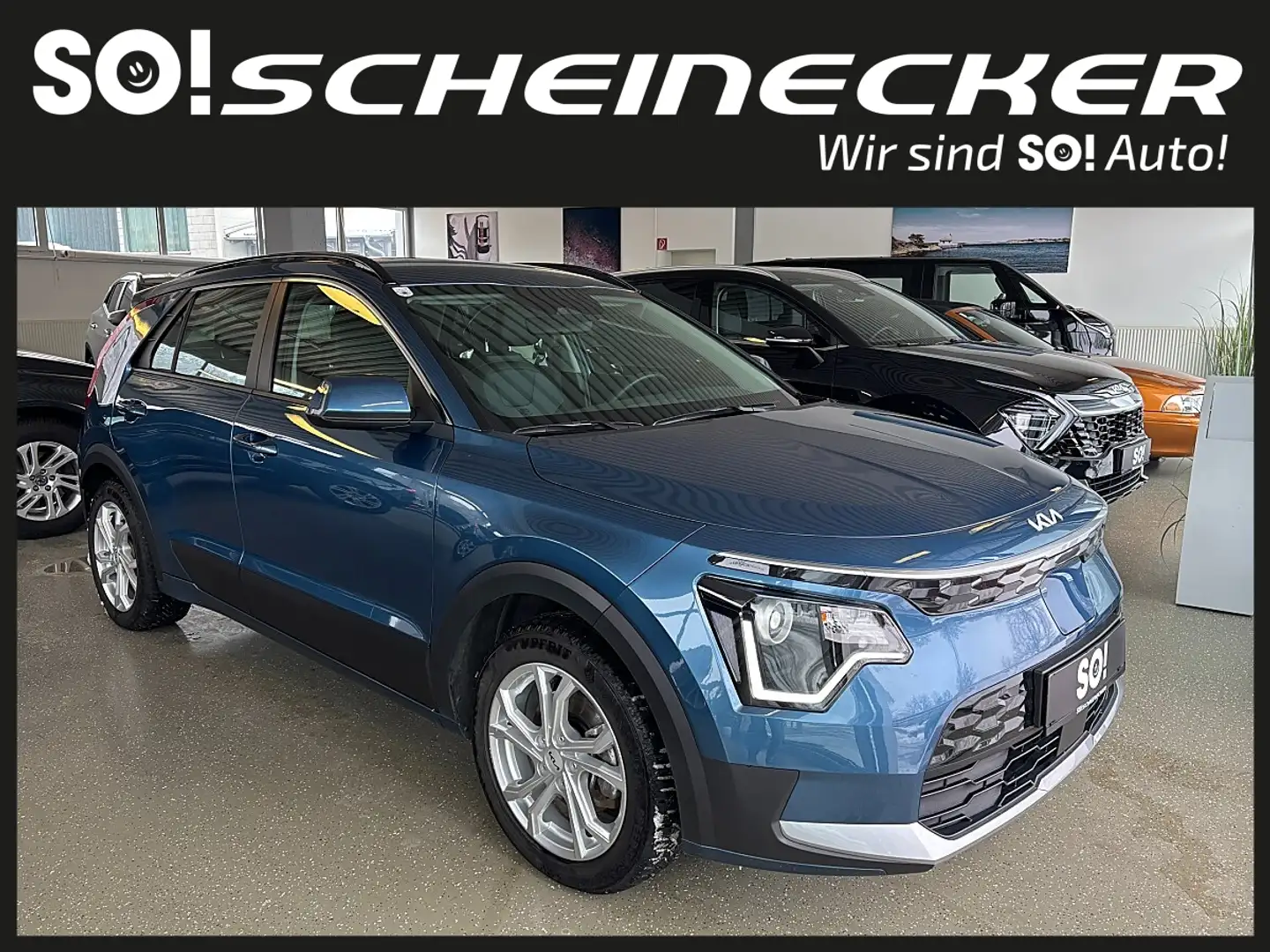 Kia e-Niro Niro EV Long Range 64kWh Silber Aut. Blau - 1