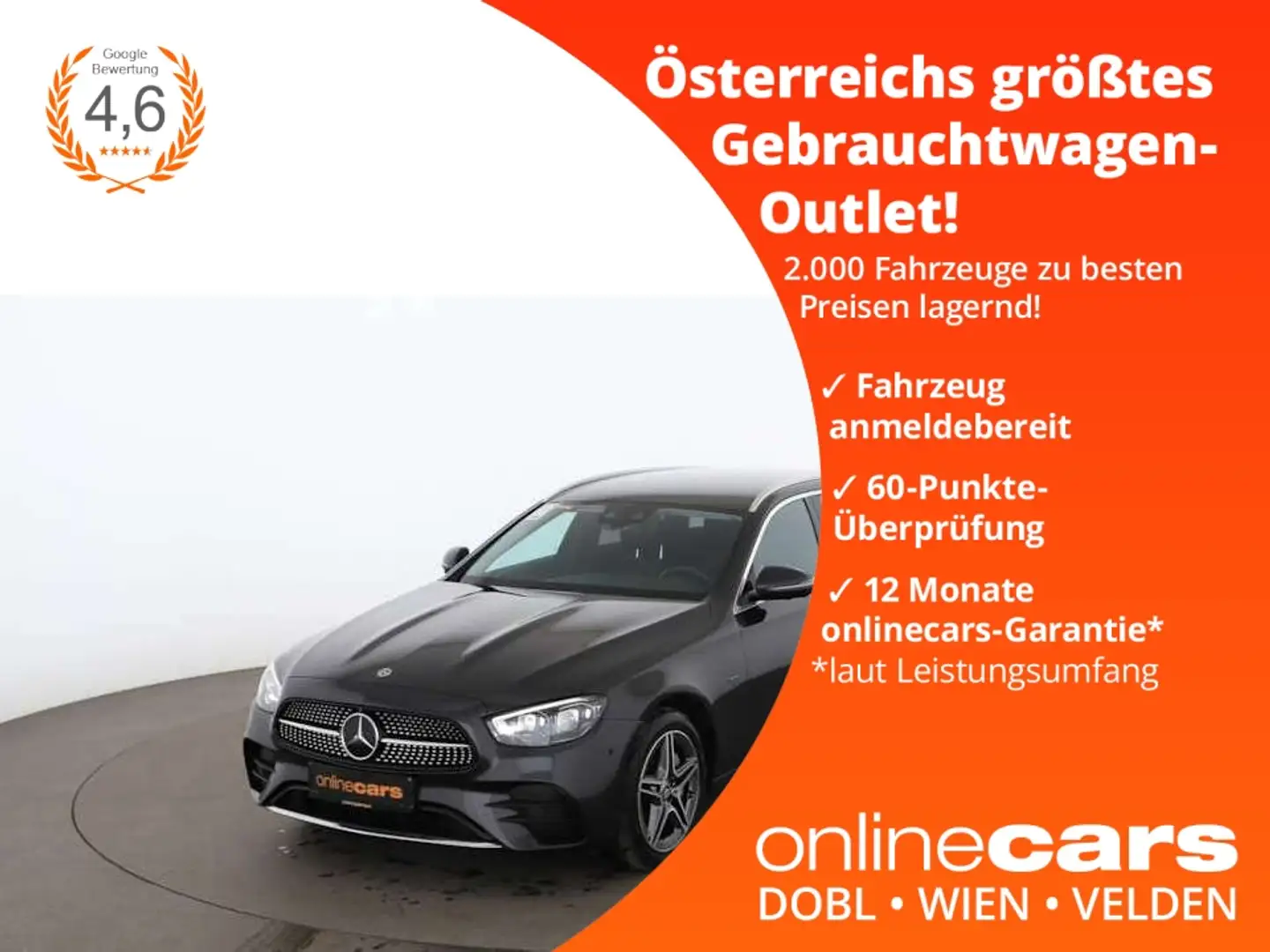 Mercedes-Benz E 300 de T AMG-Line Aut LED AHK 360-CAM RADAR NAV Grau - 1