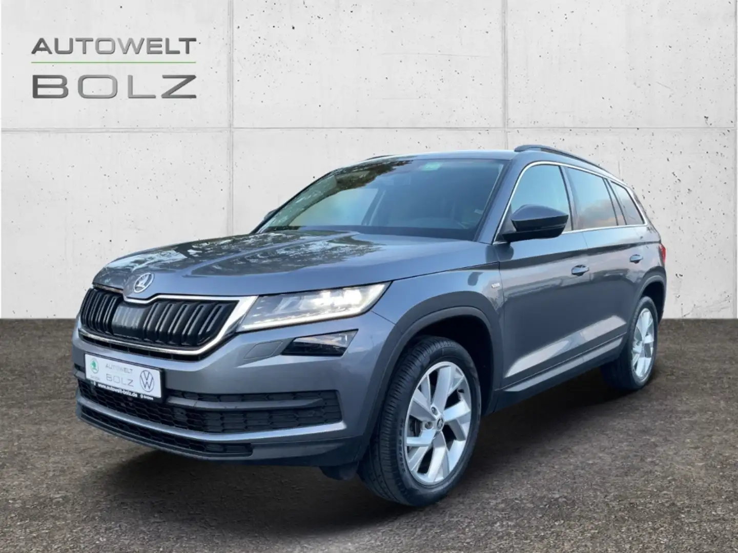 Skoda Kodiaq Soleil 1.5 TSI StandHZG Navi Leder Kamera LED Grijs - 1