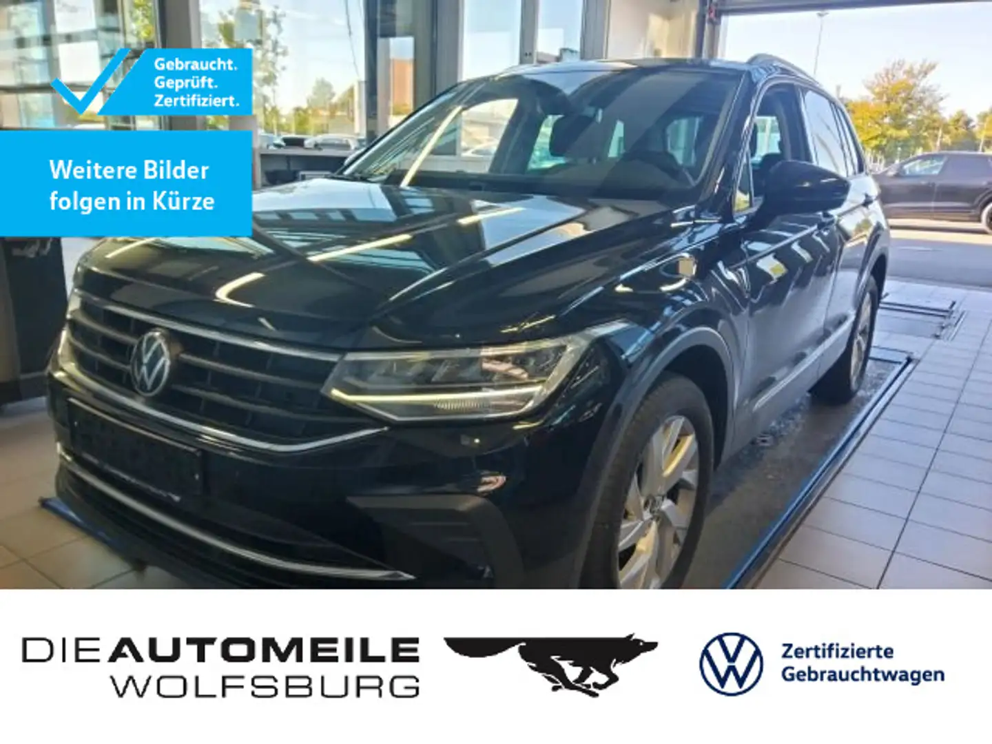 Volkswagen Tiguan 2.0 TDI 4Motion DSG Life LED/Navi/AHK Schwarz - 1